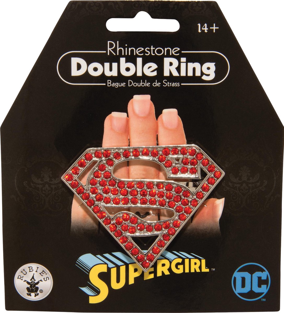 RUBIES USA - Dubbele Supergirl ring - Accessoires > Sieraden